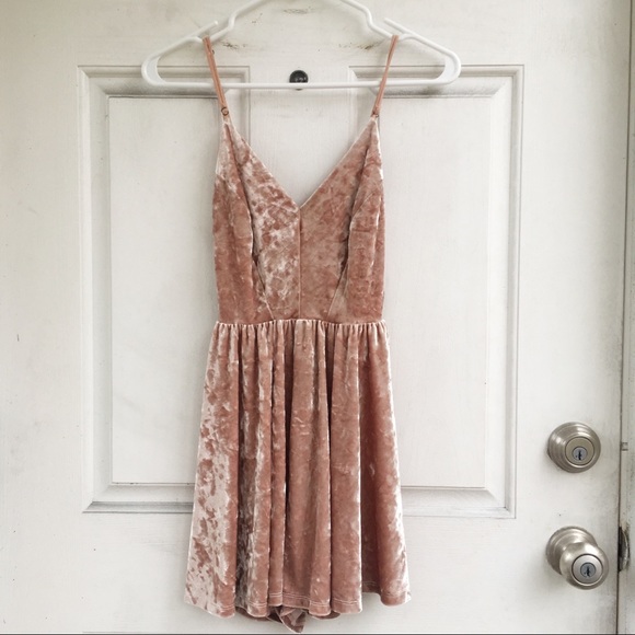 silence + noise Pants - 🚫 SOLD - UO Velvet Playsuit/Romper